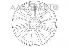 Roată de 19 inch, 5x114.3 Nissan Rogue Sport 17-19