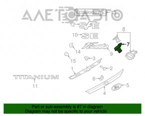 Camera de vizionare spate pentru Ford Fiesta 11-19 4 uși