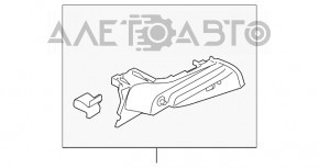 Накладка задней стойки нижняя правая Ford Fiesta 11-19 5d под шторку