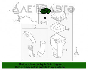 Conductă de aer către colectorul Ford Fiesta 11-19 1.6