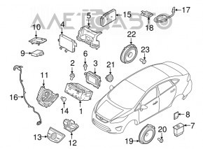 Controlul playerului audio, afișajul Ford Fiesta 11-19 Sync