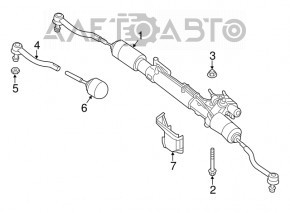 Bară de direcție cu capăt de direcție dreapta Infiniti JX35 QX60 13-