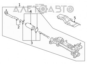 Рулевая тяга с наконечником левая Nissan Sentra 20-