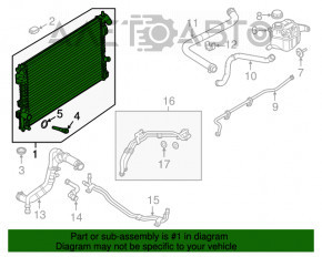 Radiator de răcire apă Ford Explorer 11-19 3.7