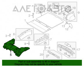 Placa de bagaj din spumă de polistiren pentru Ford Explorer 13-19 poliție