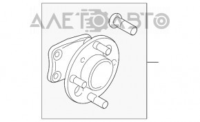 Rulment roata spate dreapta Ford Fiesta 11-19 nou, aftermarket GSP