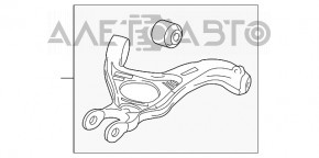 Maneta dreapta sus spate Ford Flex 09-19 nou original OEM