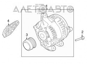 Генератор Ford Edge 15-18 2.0T