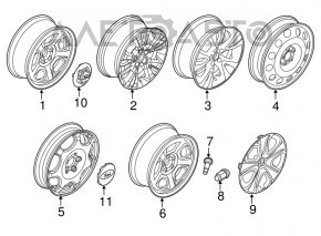 Roată de 18 inch pentru Ford Explorer 11-19, din metal