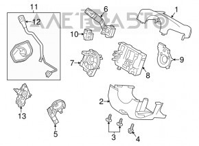 Maneta schimbatorului de viteze cu mecanism pentru Ford Explorer 13-19 este rupta.