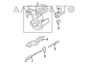 Blocarea contactelor de aprindere Ford C-max MK2 13-18