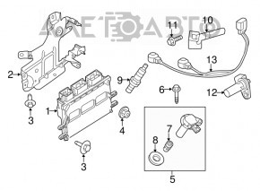 Кронштейн ECU компьютер двигателя Lincoln MKZ 13-16 3.7