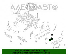 Controlul scaunului pasagerului Lincoln MKC 15 - bej