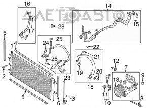 Compresorul de aer condiționat Ford Fusion mk5 13-20 1.5T 1.6T