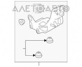 Suport bloc ABS Ford Fusion mk5 13-20 hibrid