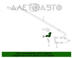 Suportul de fixare a stabilizatorului spate stânga pentru Ford Fusion mk5 13-20