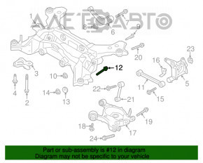 Piuliță cu șaibă pentru Ford Fusion mk5 13-20 FWD 85mm