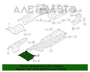 Protecție motor spate Ford Edge 15- 2.0T metal