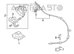 Трос коробки передач Ford Fusion mk5 13-20