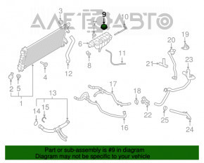 Capacul rezervorului de expansiune al sistemului de răcire Ford Focus mk3 12-18, nou, original OEM.