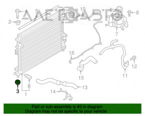 Suportul radiatorului dreapta jos Lincoln MKZ 13-16