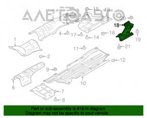 Protecția absorbantului de combustibil Ford Fusion mk5 13-20