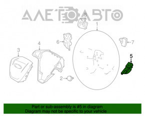 Кнопки управления на руле правое Ford Fusion mk5 13-20 потерты кнопки