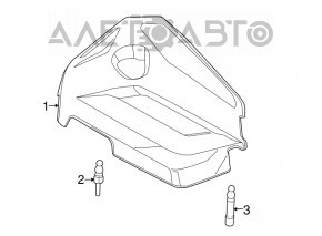 Накладка двигателя Ford Fusion mk5 13-14 1.6Т