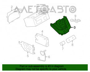 Панель управления монитором Ford C-max MK2 13-18 SYNC1 тип 1