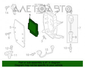 Blocul ECU al calculatorului motorului Ford C-max MK2 13-18