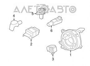 Модуль srs airbag компьютер подушек безопасности Ford C-max MK2 13-18