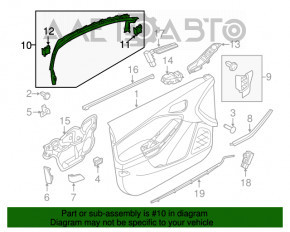 Рамка двери внутреняя передняя правая Ford Focus mk3 11-18