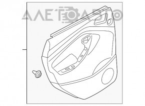 Capacul ușii, cartela din spate stânga Ford C-max MK2 13-18 bej.