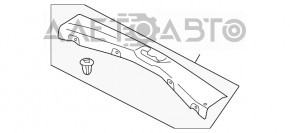 Capac portbagaj Ford C-max MK2 13-18 negru, zgârieturi