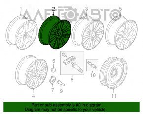 Roată de 18 inch R18 5*108 Ford Fusion mk5 13-18 tip 5 jantă