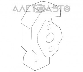 Jaluzele deflectorului radiatorului pentru Ford Fusion mk5 13-16 lipsesc.