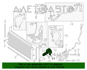 Suport compresor aer condiționat Lincoln MKZ 13-20 2.0T hibrid