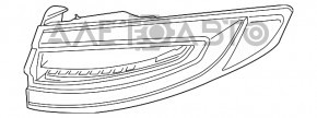 Lampa exterioară aripă dreapta Ford Fusion mk5 13-16 energ, titan