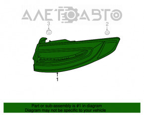 Lampa exterioară aripă dreapta Ford Fusion mk5 13-16