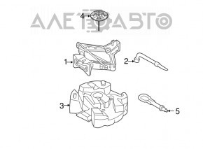 Крепление запасного колеса болт Ford Fusion mk5 13-20