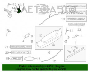 Камера заднего вида Ford Fusion mk5 13-16