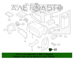 Priza centrală a consolei Ford Edge 15- 110V, 150W