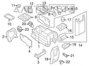 Priza centrală a consolei Ford Edge 15- 110V, 150W