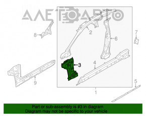 Bara caroserie centrală dreapta Ford Fusion mk5 13-20