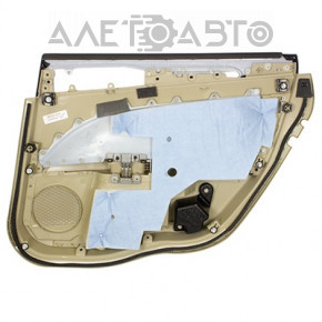 Capacul ușii spate stânga Ford Fusion mk5 13-16 bej, inserție din lemn, plastic albicios