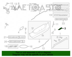 Maner capac portbagaj Ford Fusion mk5 13-20 simplu