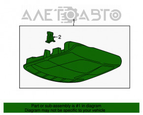 Plafonul de iluminare din față pentru Ford Fusion mk5 13-20 gri fără geam panoramic, tip 2, suportul este rupt