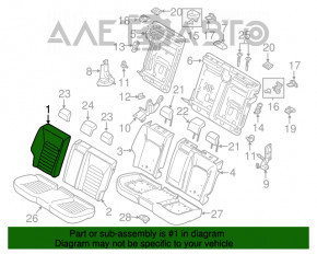 Rândul din spate al scaunelor, al doilea rând Ford Fusion mk5 13-16, material textil bej, are nevoie de curățare chimică, este uzat