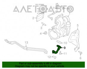 Tub turbo pentru Ford Escape mk3 17-19 1.5T nou original