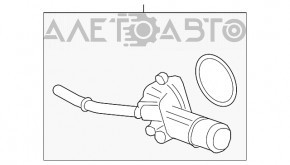 Tee-ul sistemului de răcire Ford Fusion mk5 13-20 hibrid, plug-in